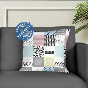 5 Psc china print cushion cover.