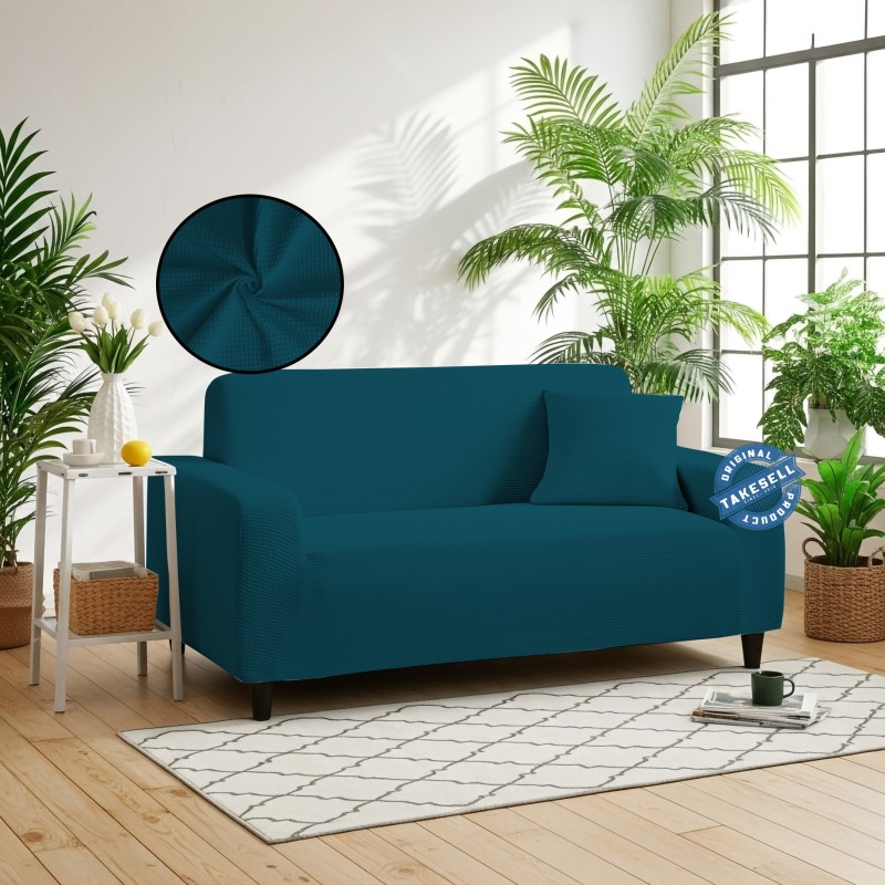 C Green Honey Comb Sofa Cover