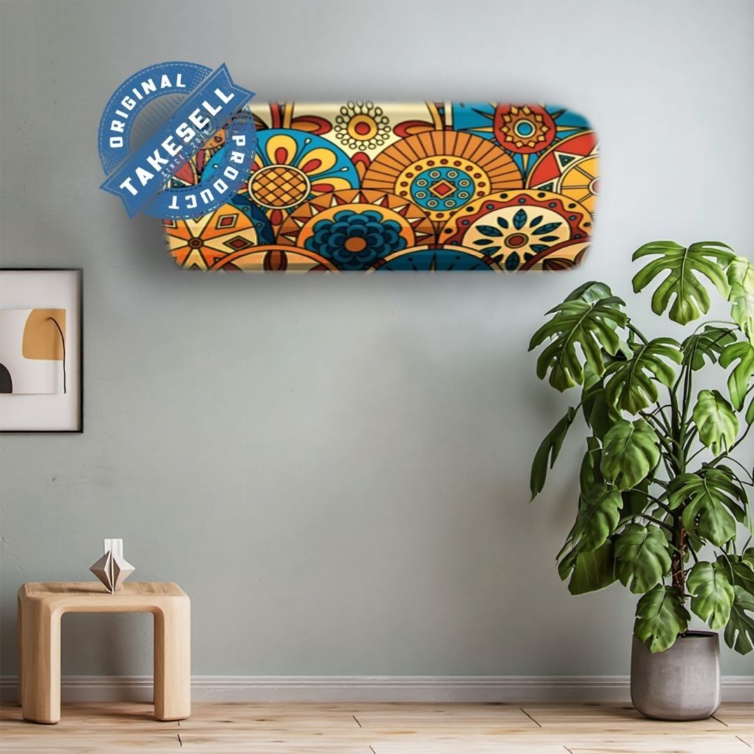 Vibrant Mandala Print AC Cover