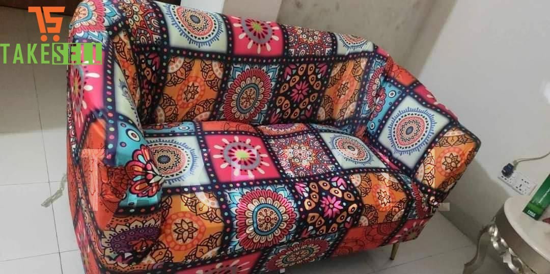 2+2+1 stylish China Print Sofa Cover