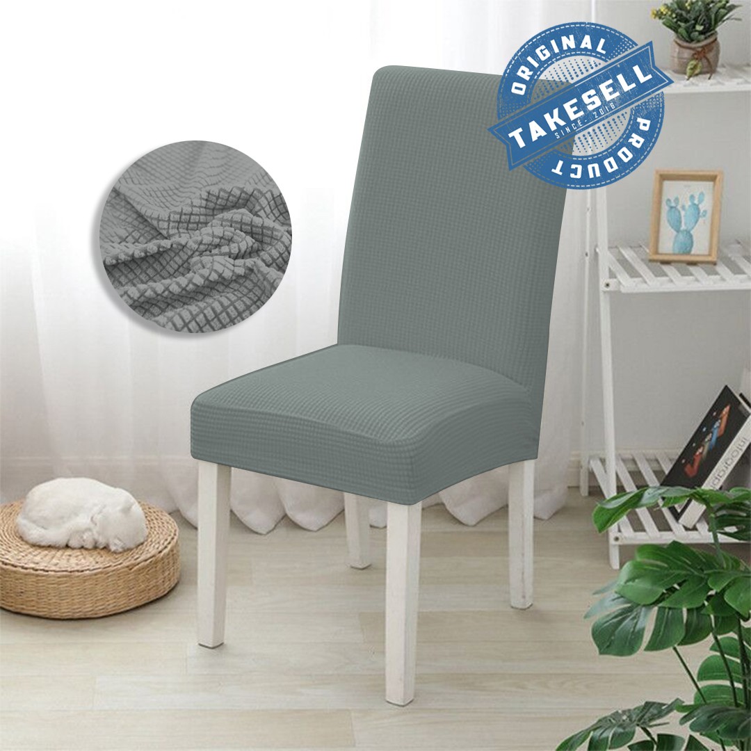 Silver Sparkle Honeycomb Chair Cover | Modern & Shiny