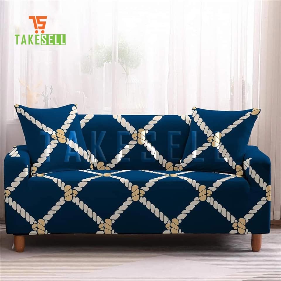 China Magic Printed Two-Seater Sofa Cover