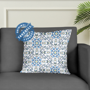 Repeating geometric and floral design 5 pcs  cushion cover.