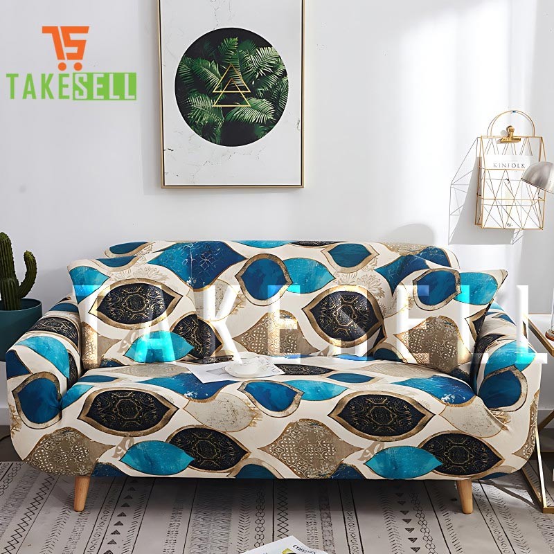Buy New Design china print sofa cover 2 seat