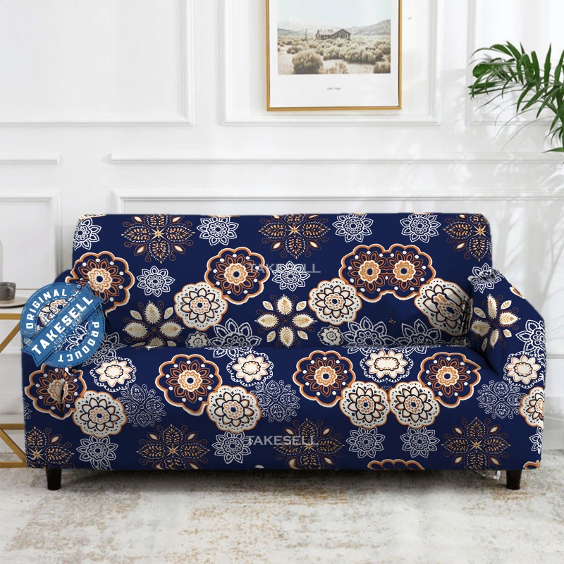 Mandala Tile China Print Sofa Cover