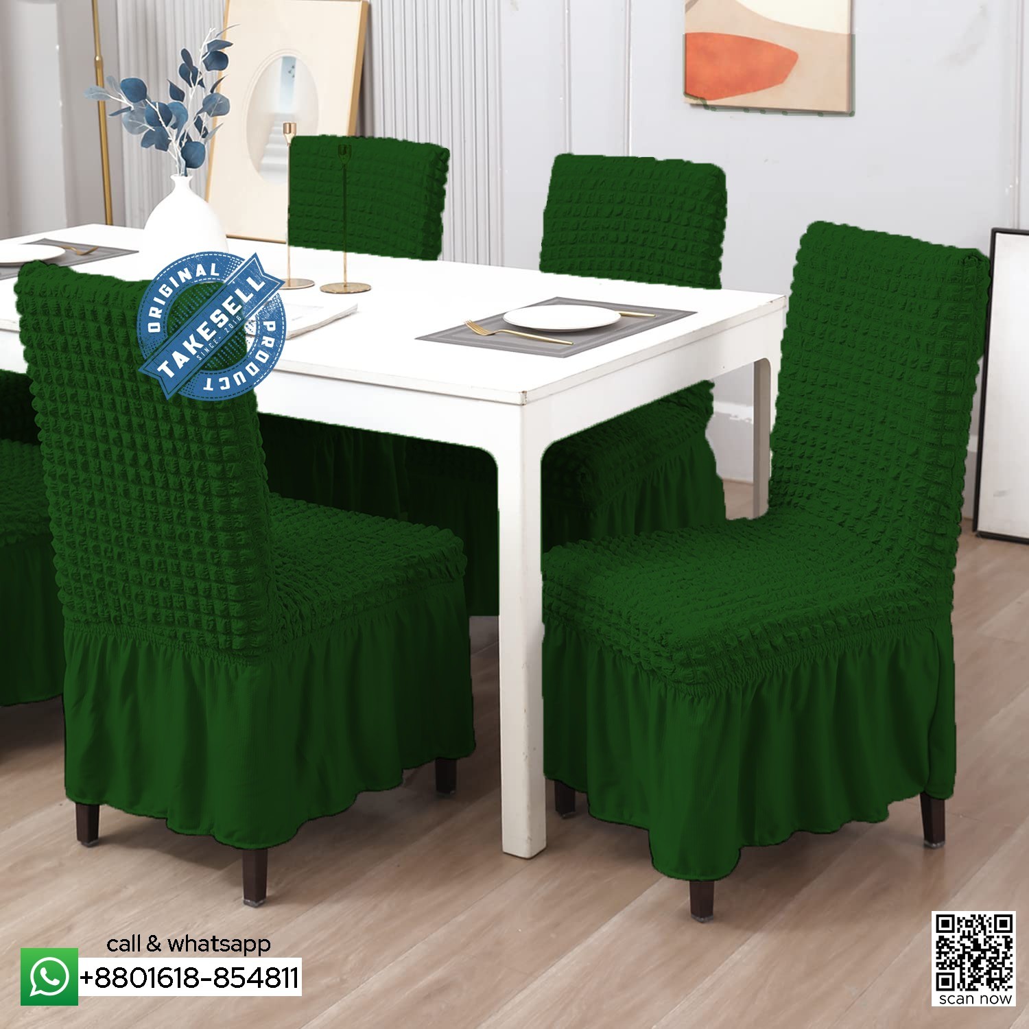 Green Turkey  Chair Cover.