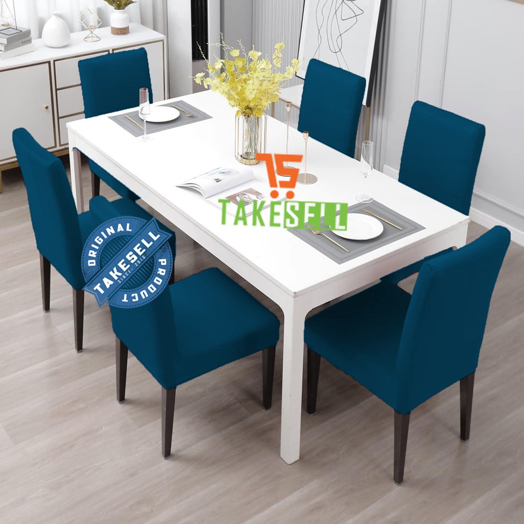 China Solid Fabrics Sea Green Chair Cover | Smooth & Elegant