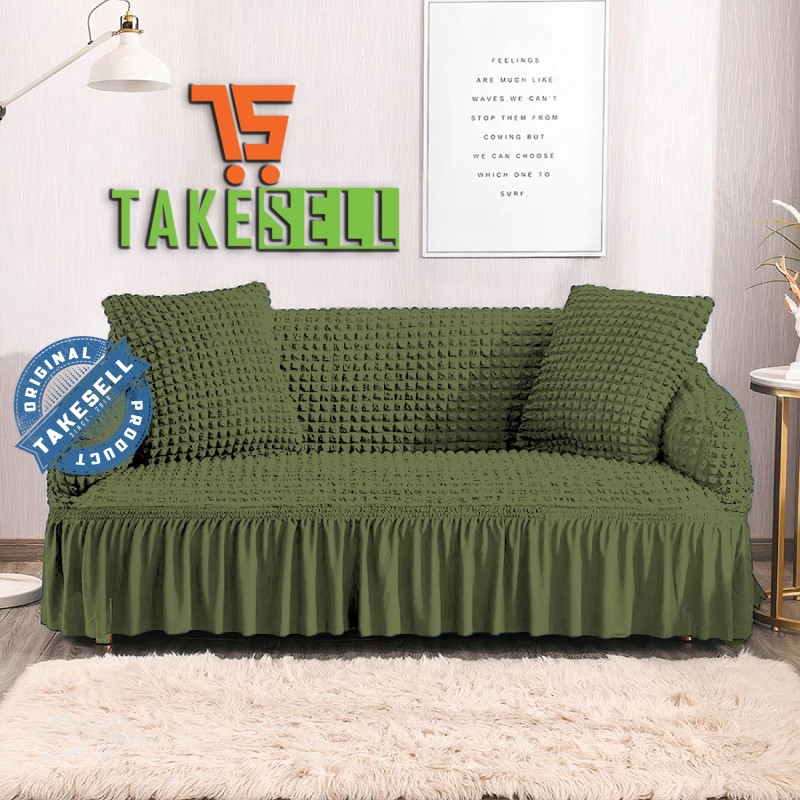 Elastic Multi -pale -Color Stitch Sofa Cover