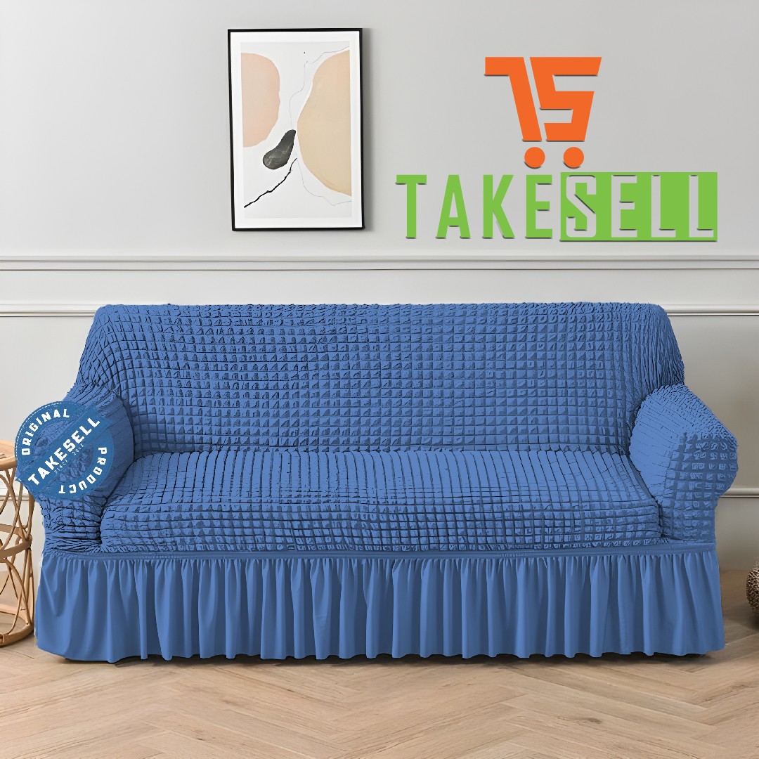 2+2+1 seater sky Blue turkey sofa cover