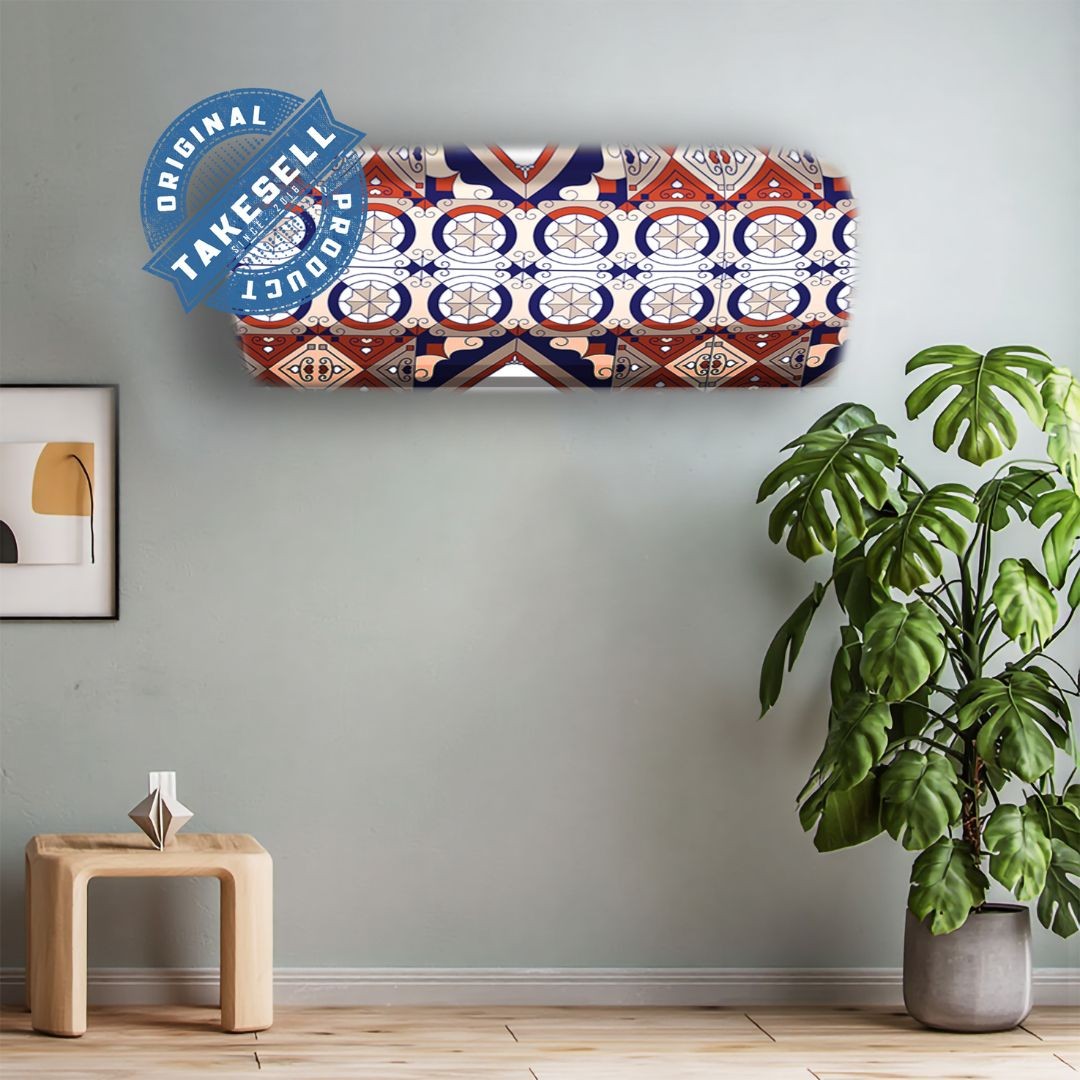 Mediterranean Tile Pattern AC Cover